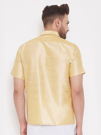 VASTRAMAY Premium Spread Collar Casual Shirt
