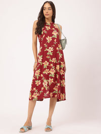 DressBerry Halter Haul Floral Haven Cotton Cambric Dress