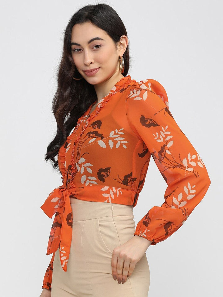 Tokyo Talkies Floral Crop Top