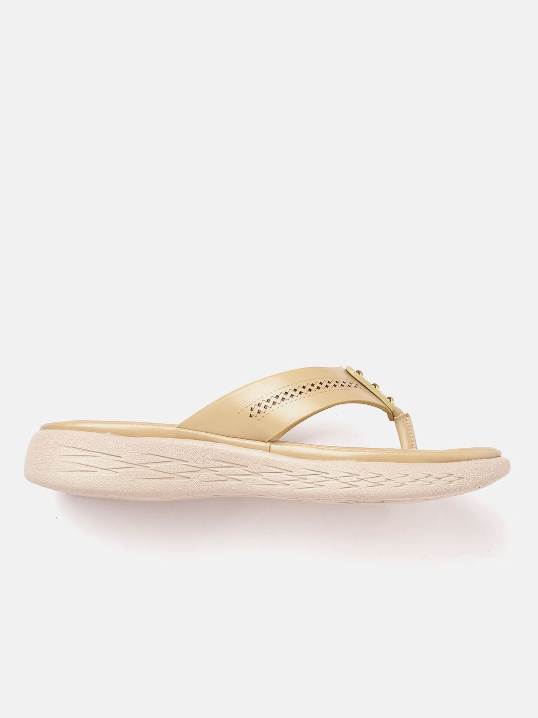 DressBerry Beige Solid Comfort Sandals
