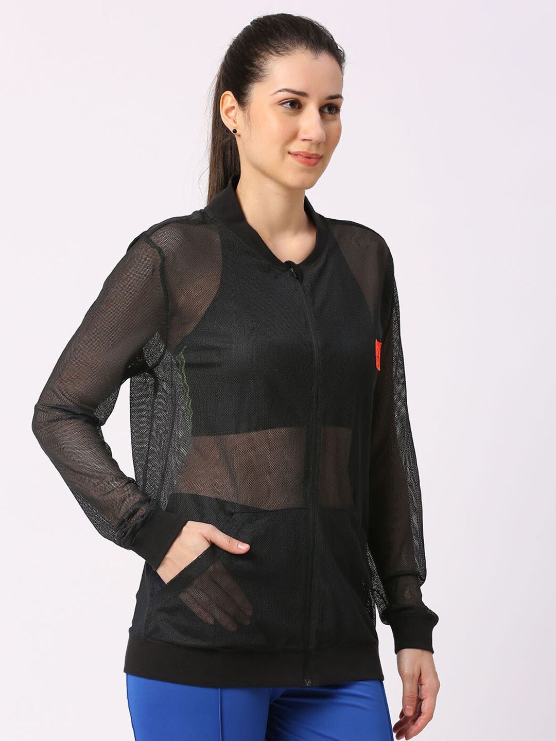 Being Human Solid Round Neck Regular Sleeves Shirt Style Top