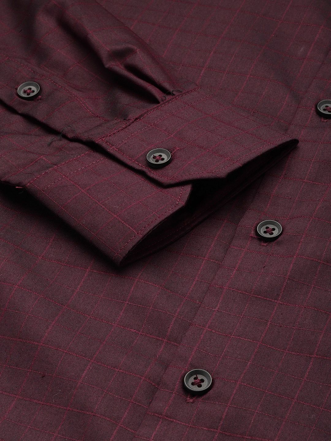 The Indian Garage Co. X Luxe Slim Fit Checked Formal Shirt
