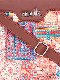 ZOUK Kutch Gamthi Harmony Etnik Motif Bercetak Beg Sandang Berstruktur