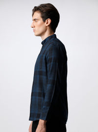 THE BEAR HOUSE Men Checked Cotton Slim Fit Casual Shirt