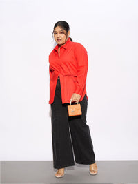 SASSAFRAS Curve Plus Size Pure Cotton Casual Shirt