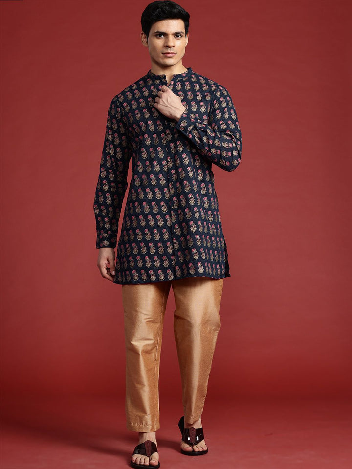 Anouk Ethnic Motifs Printed Regular Pure Cotton Kurta with Trousers