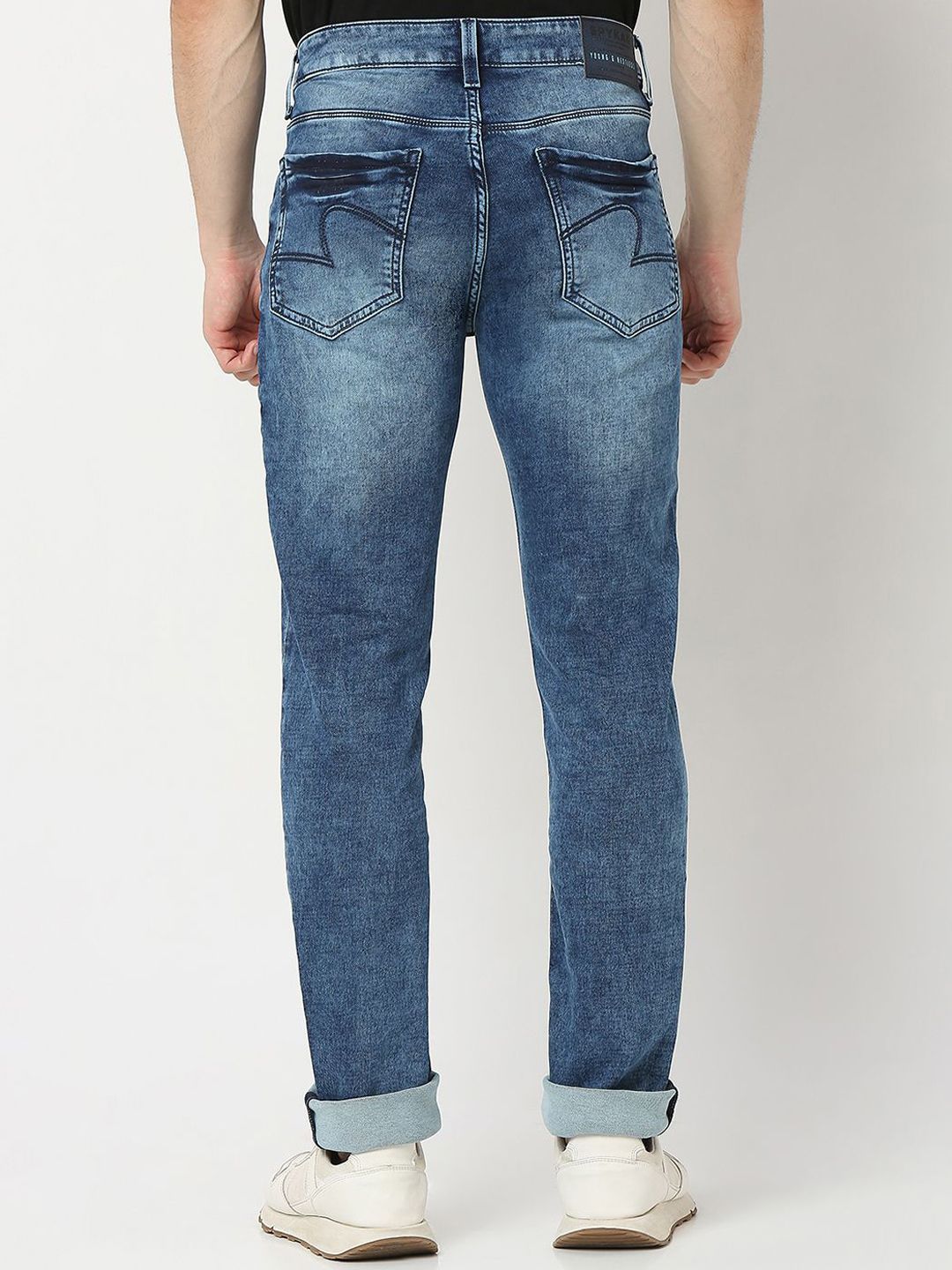 SPYKAR Men Heavy Fade Mid Rise Stretchable Jeans