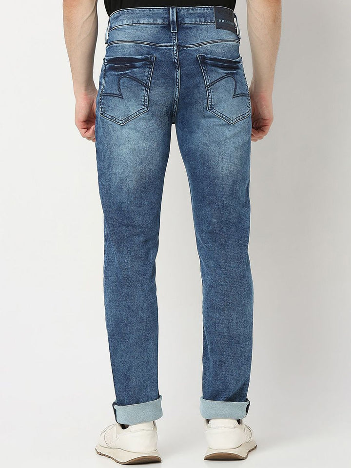 SPYKAR Men Heavy Fade Mid Rise Stretchable Jeans