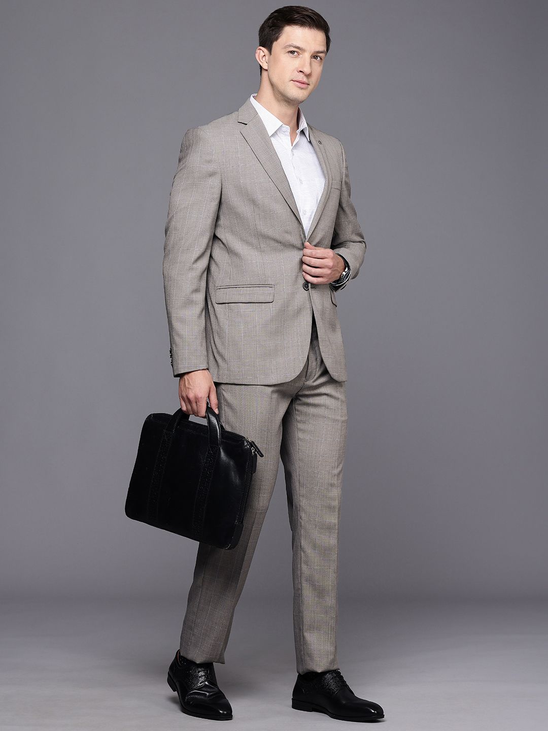 Raymond Checked Contemporary Fit 2-Peice Formal Suits