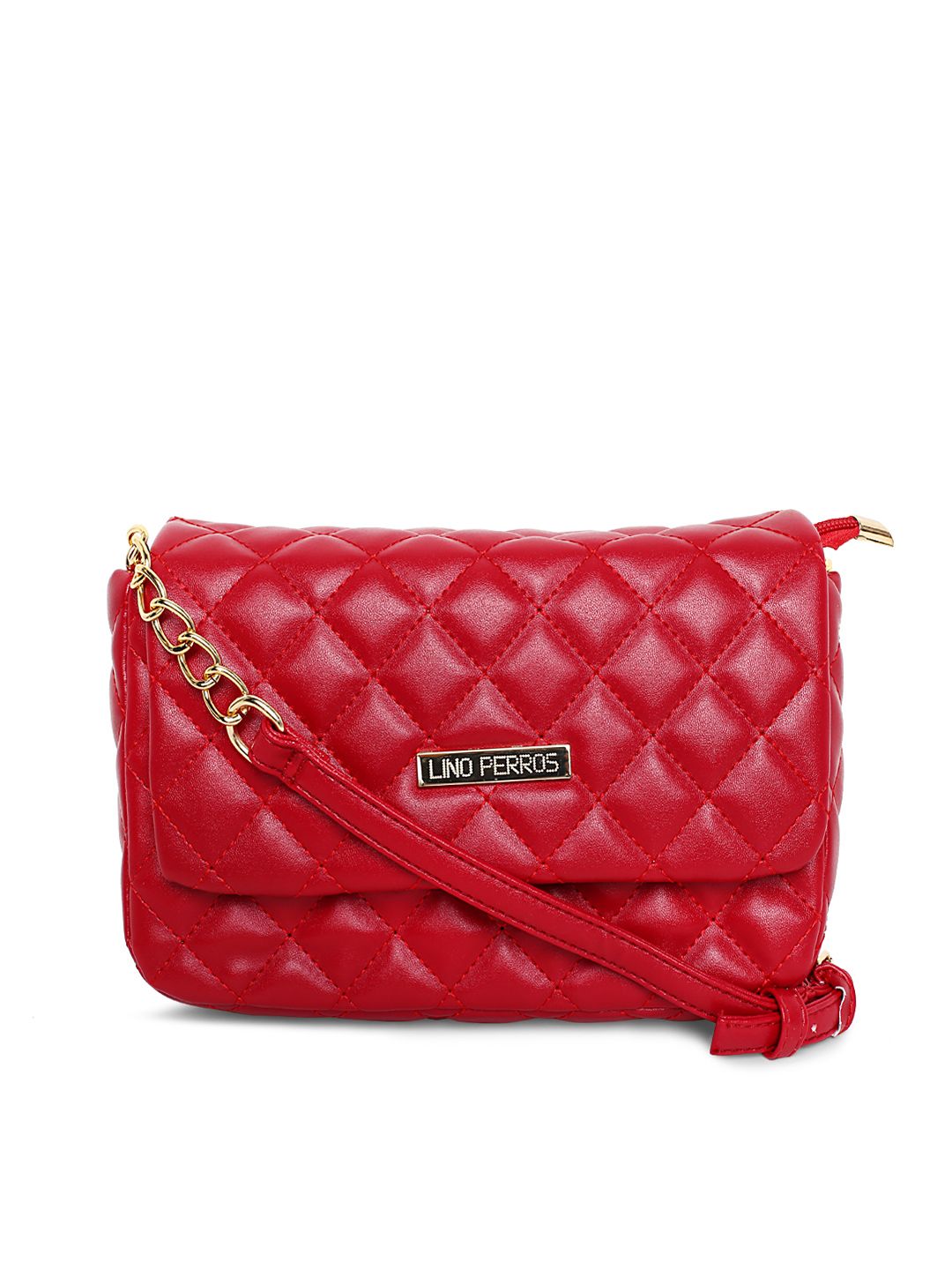 Lisa Haydon for Lino Perros Red Quilted Sling Bag