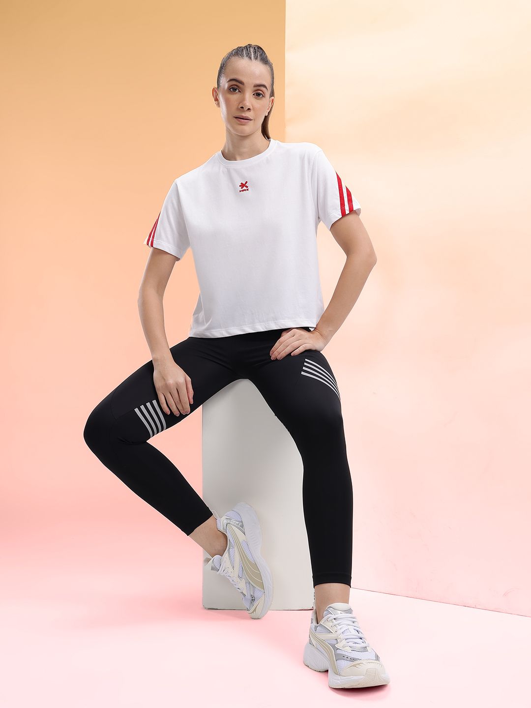 HRX by Hrithik Roshan Women Solid Lifestyle T-shirt