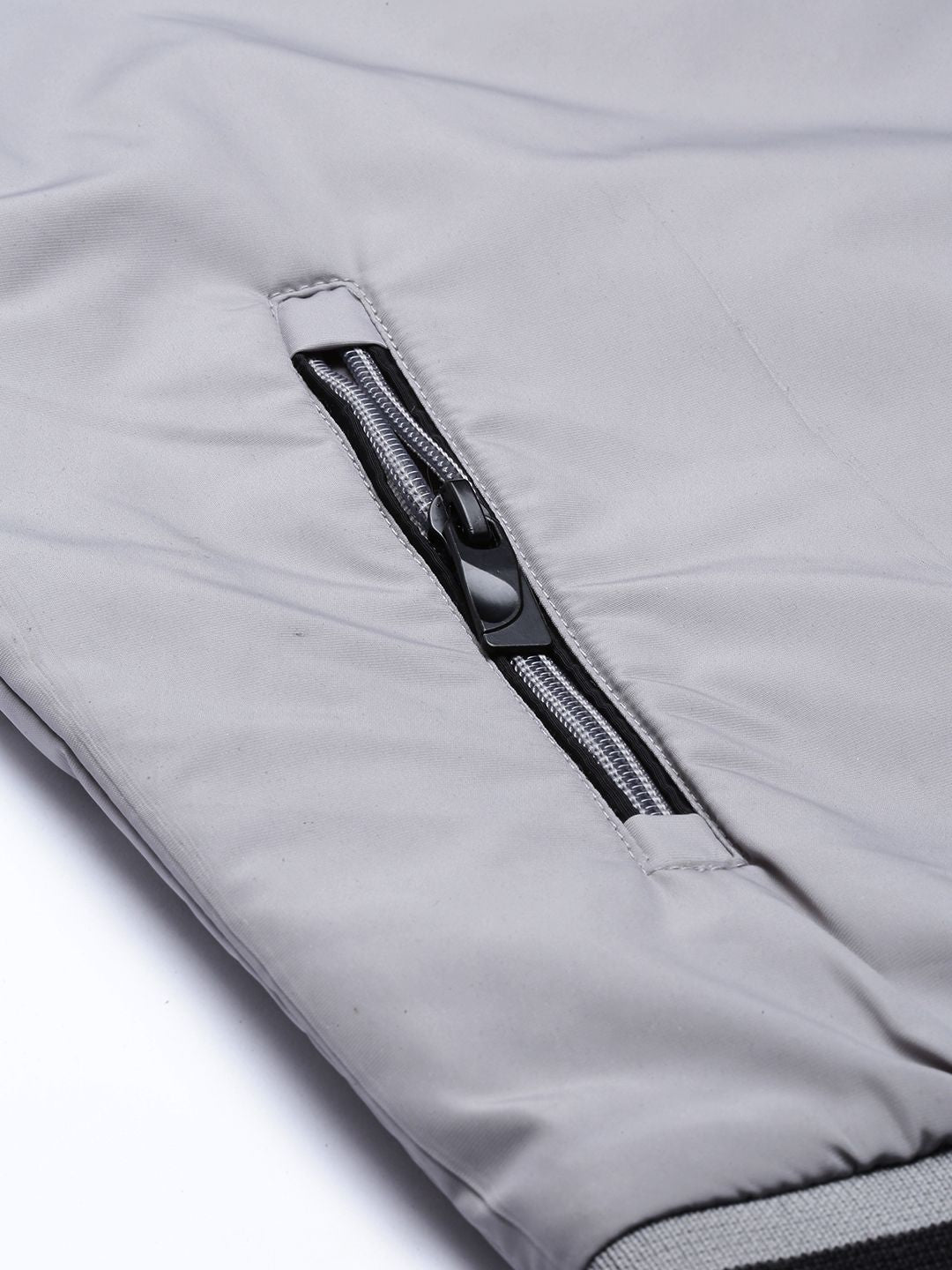 The Indian Garage Co Men Grey Bomber Jacket