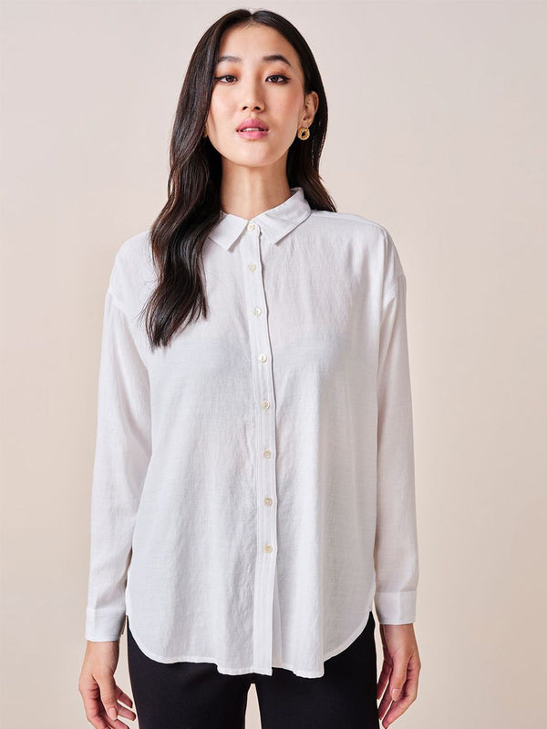 AND Solid Shirt Style Top