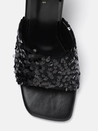 Lino Perros Sequin Embellished Slim Heels