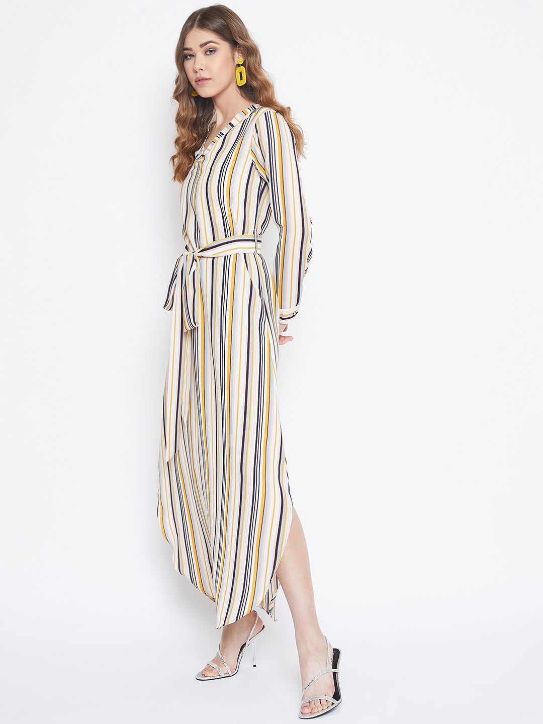 Berrylush Striped Maxi Dress