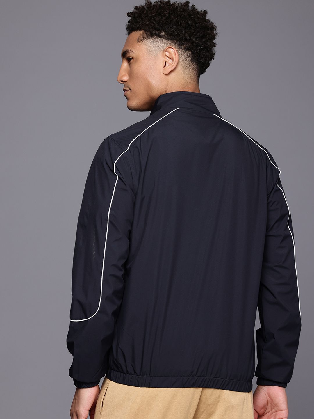 HRX by Hrithik Roshan Longline Cargo-Style Tailored Jacket