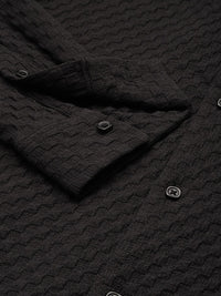 The Indian Garage Co Self Design Opaque Relaxed Fit Casual Shirt