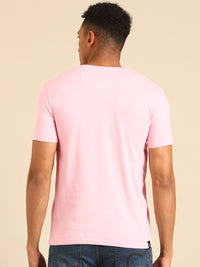 Being Human V-Neck Pure Cotton T-shirt with Minimal Print