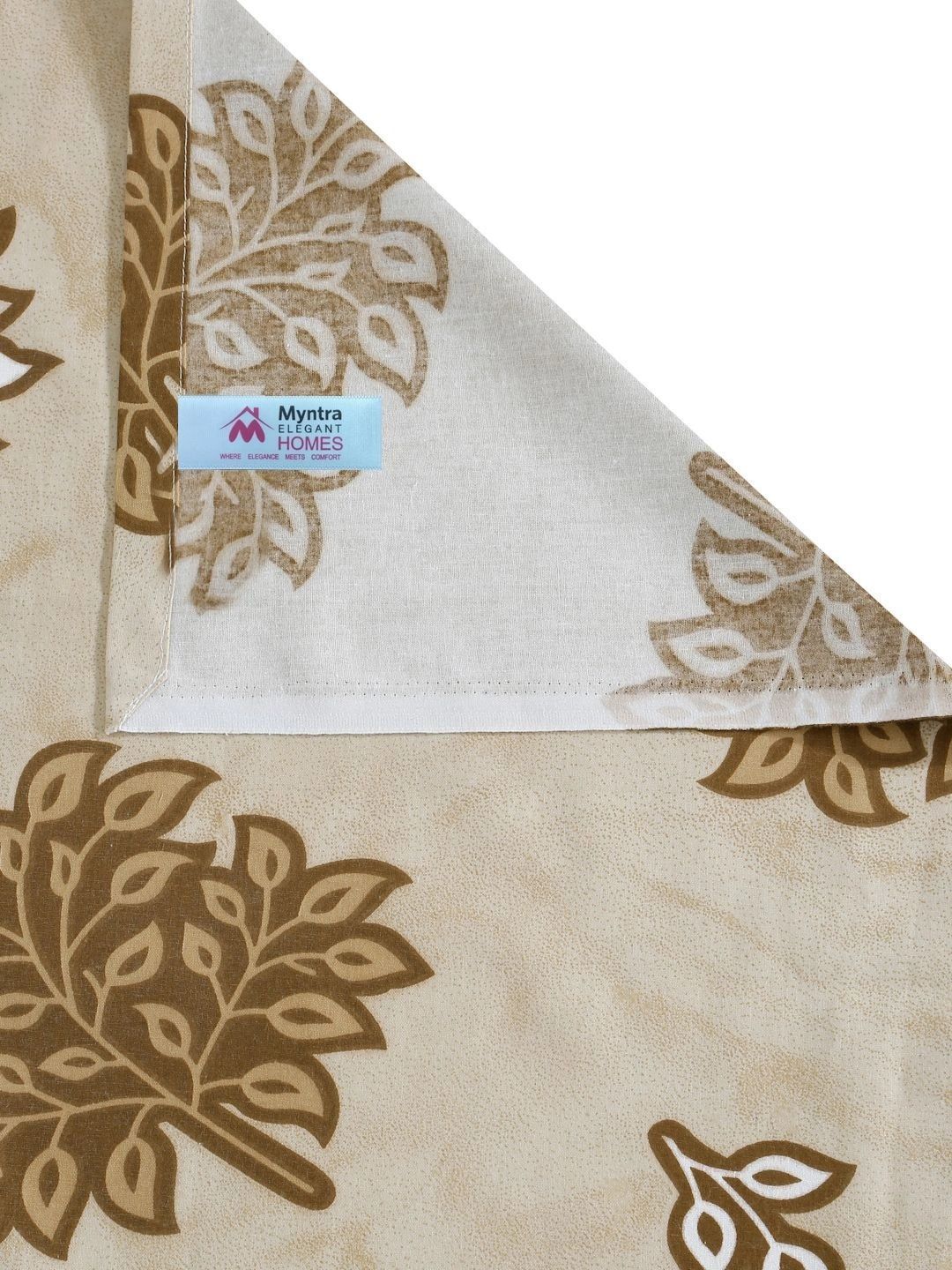 Myntra Elegant Homes Yellow Floral 400 TC Single Cadar dengan 1 Sarung Bantal