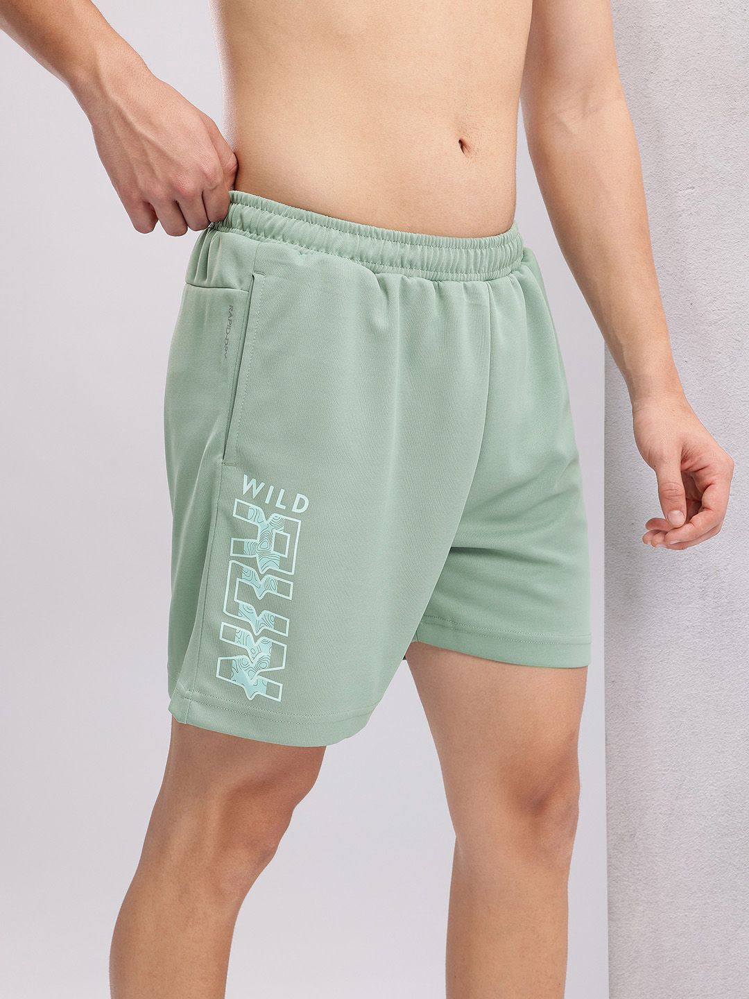 HRX by Hrithik Roshan Men Typography Printed Running Sports Shorts