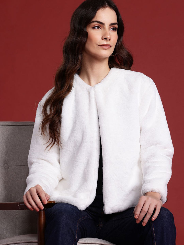 all about you Faux Fur Open Front Jacket