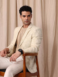 Mr Bowerbird Floral Self Design Notched Lapel Casual Blazer