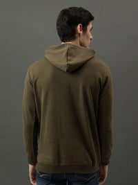 ADRO Men Printed Hooded Pullover Sweatshirt