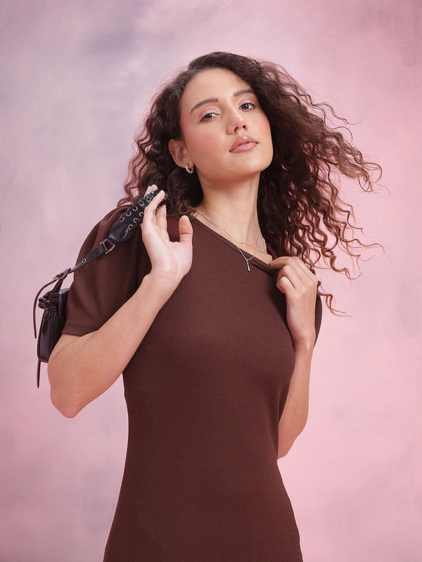 DressBerry Ribbed Bodycon Dress