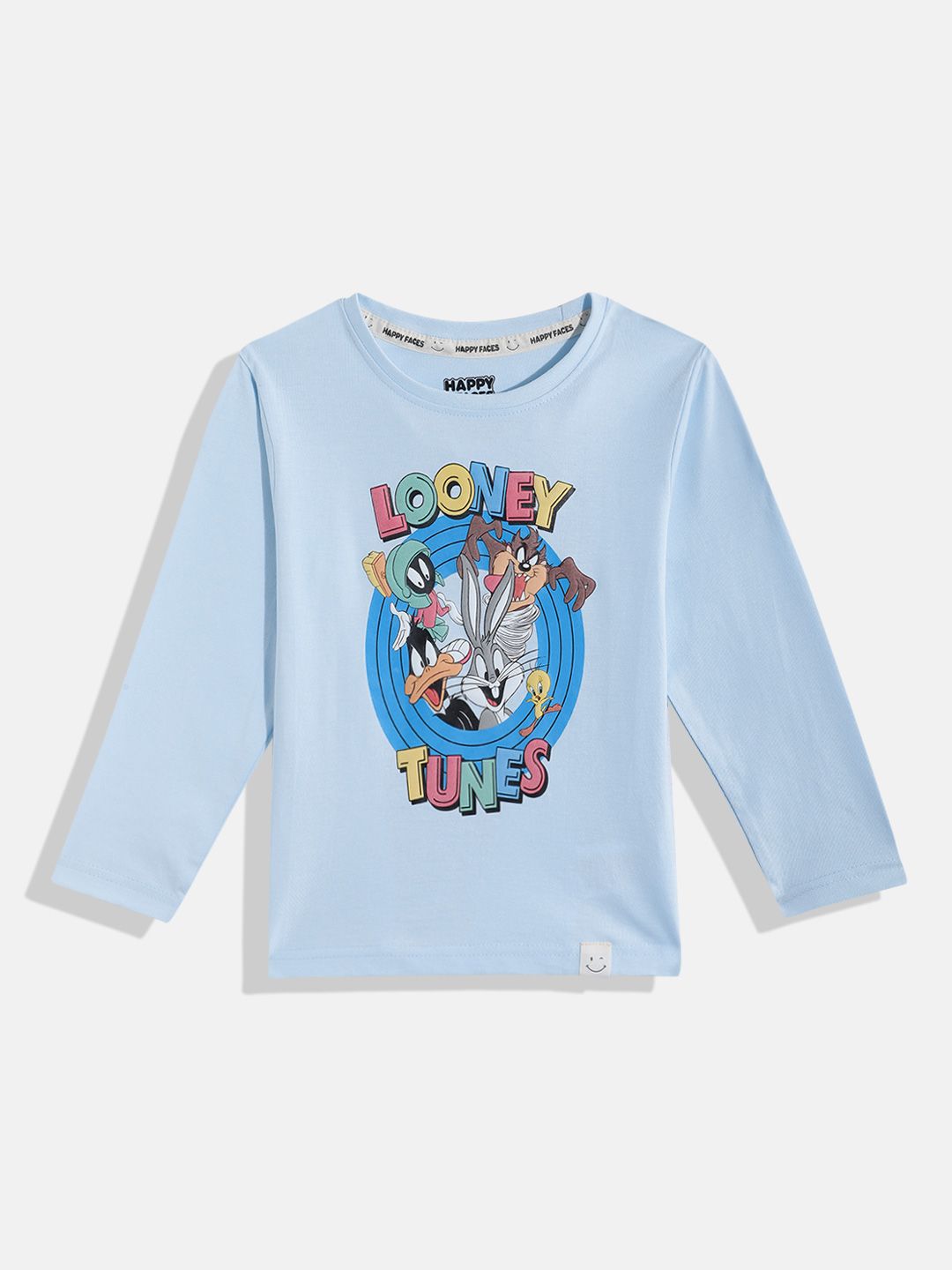 Happy Faces Boys Looney Tunes Printed Pure Cotton T-shirt