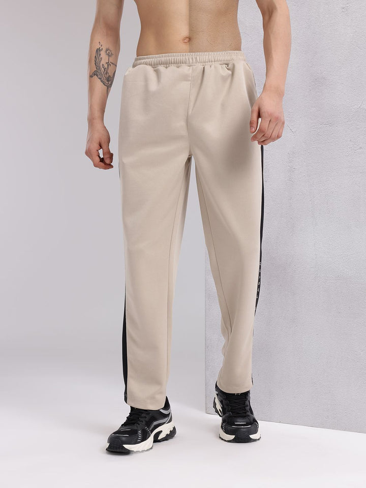 HRX by Hrithik Roshan Men Contrast Taping Rapid-Dry Running Track Pants