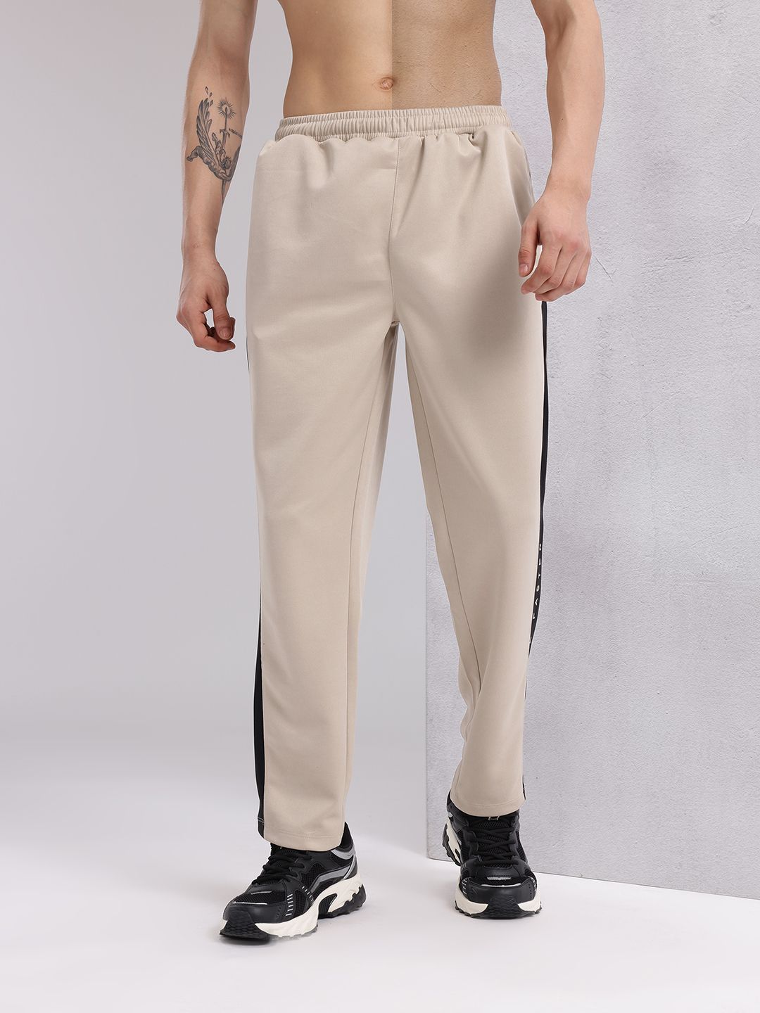 HRX by Hrithik Roshan Men Contrast Taping Rapid-Dry Running Track Pants