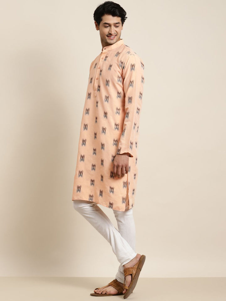 Anug oleh SOJANYA Men Kurta Warna Peach