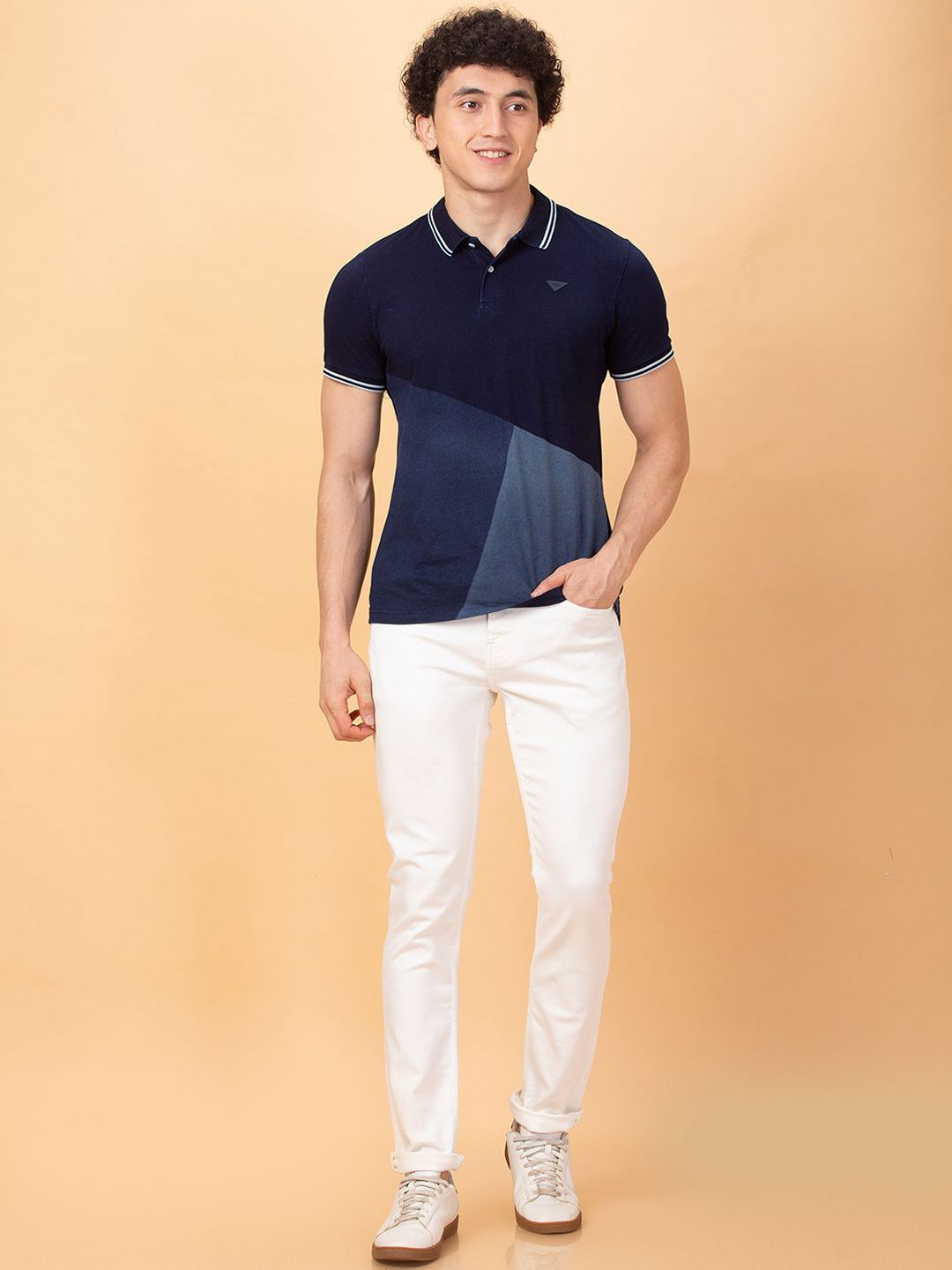 Being Human Men Slim Fit Low Distress Jeans