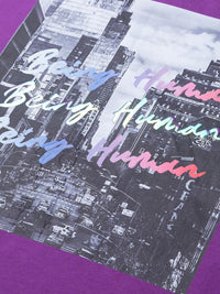 Being Human Men Violet Printed T-shirt