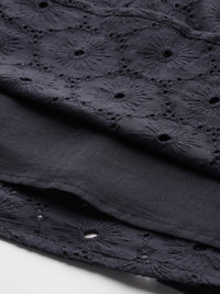 all about you Pure Cotton Schiffli A-Line Dress