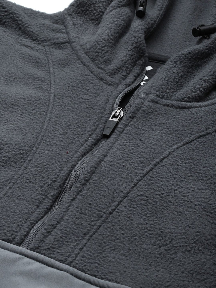 HRX by Hrithik Roshan Hooded Half-Zipper Sweatshirt