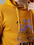 ADRO Men Printed Hooded Pullover Sweatshirt