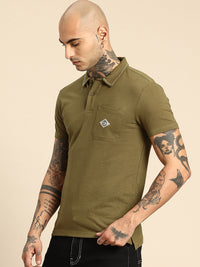 Being Human Avengers Printed Polo Collar Pure Cotton T-shirt