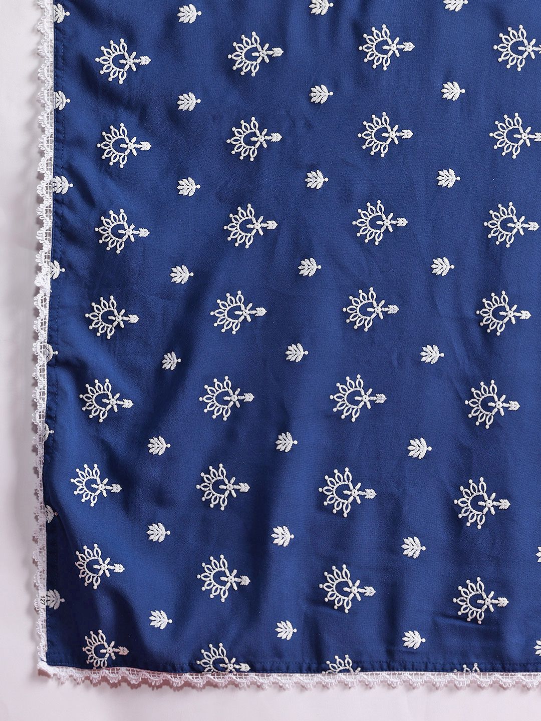 Anouk Floral Print Kurta with Trousers & Dupatta