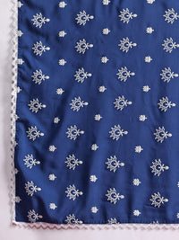 Anouk Floral Print Kurta with Trousers & Dupatta