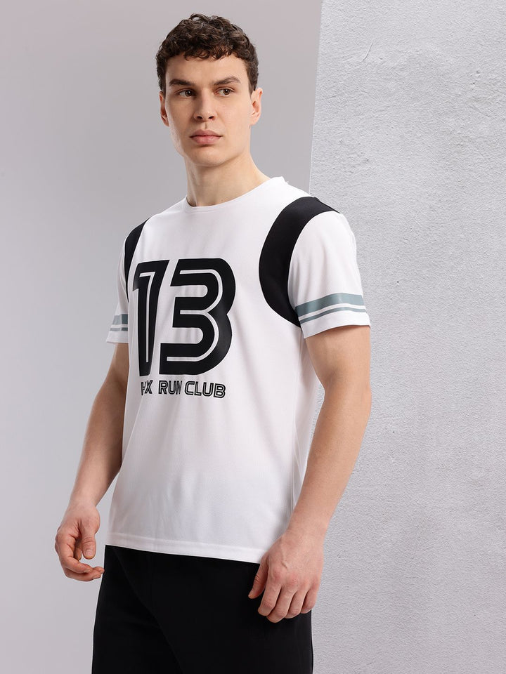 HRX by Hrithik Roshan Typography Printed Detail Regular Fit Rapid-Dry Running T-shirt