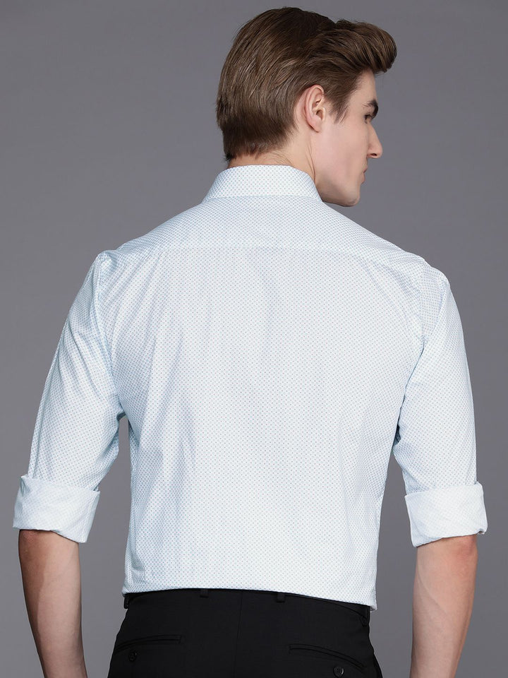 Raymond Pure Cotton Slim Fit Printed Formal Shirt