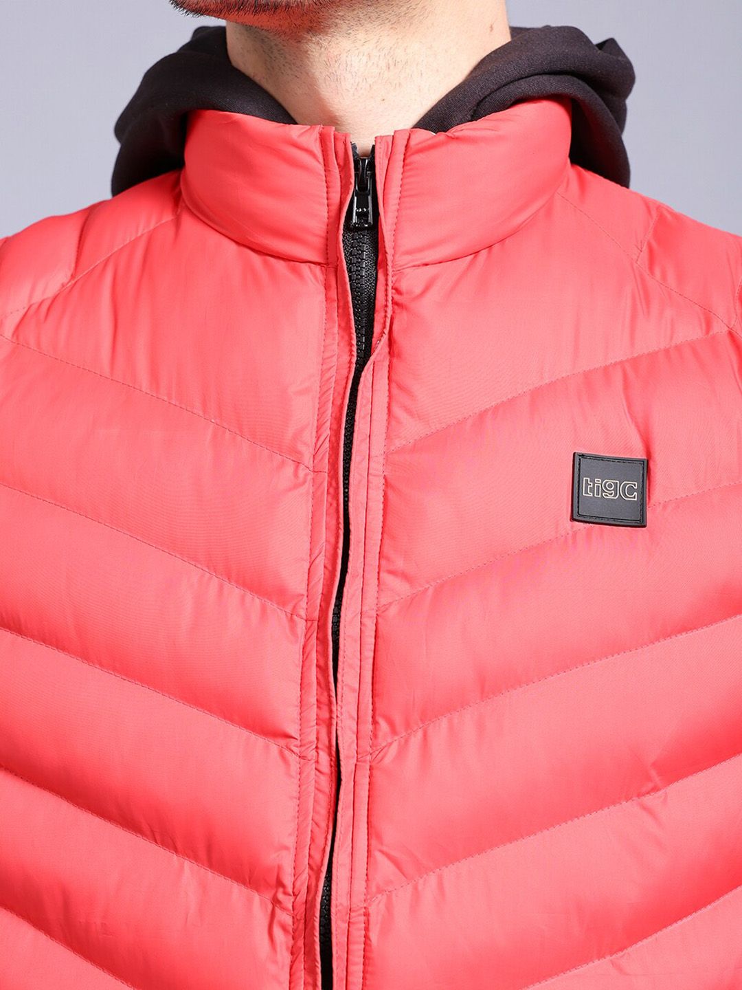The Indian Garage Co Mock Collar Lightweight Puffer Jacket