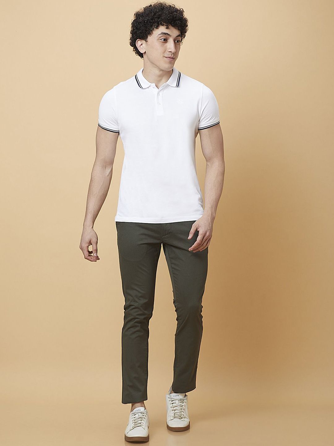 Being Human Men Classic Slim Fit Chinos Trousers