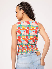 DressBerry Smock & Roll Color Pop Top