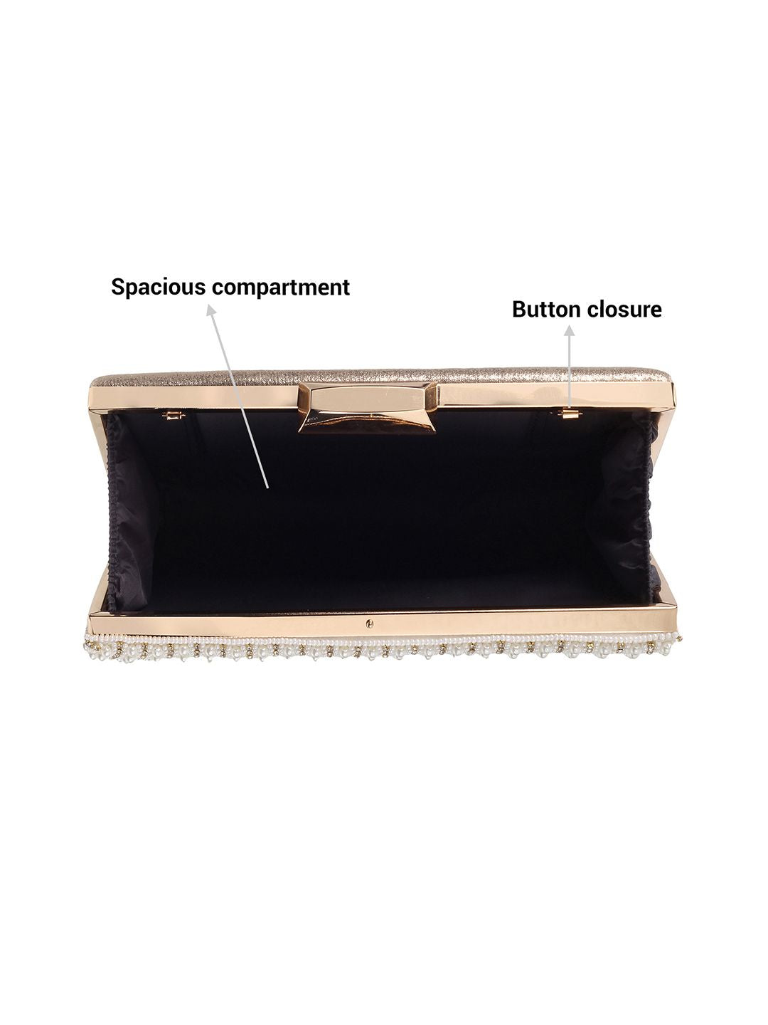 Metro Embellished Box Clutch