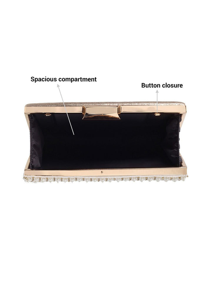 Metro Embellished Box Clutch