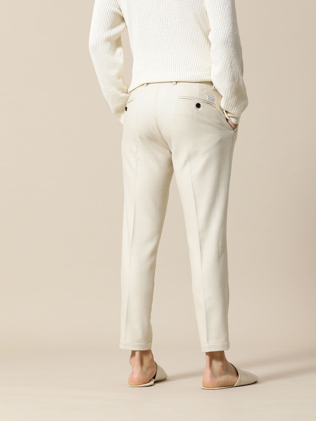 Mr Bowerbird Men Solid Tailored Pleated Trousers