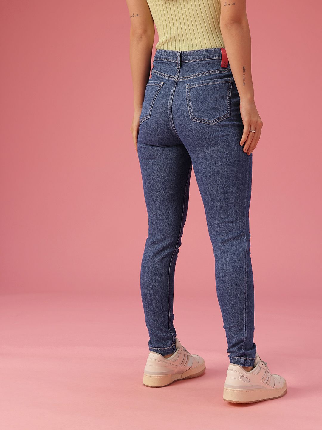 DressBerry Women Skinny Fit High-Rise Light Fade Stretchable Jeans
