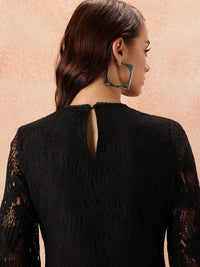 all about you Self Design Sheath Dress